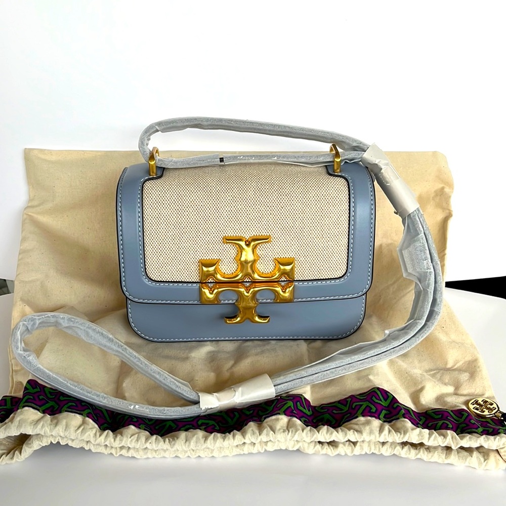 NWOT Tory Burch small blue convertible shoulder bag